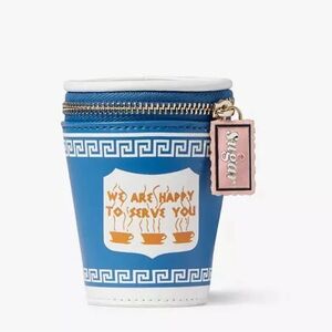 🛑Sold🛑NWT Kate Spade 3D Coffee break coin/ key bag
